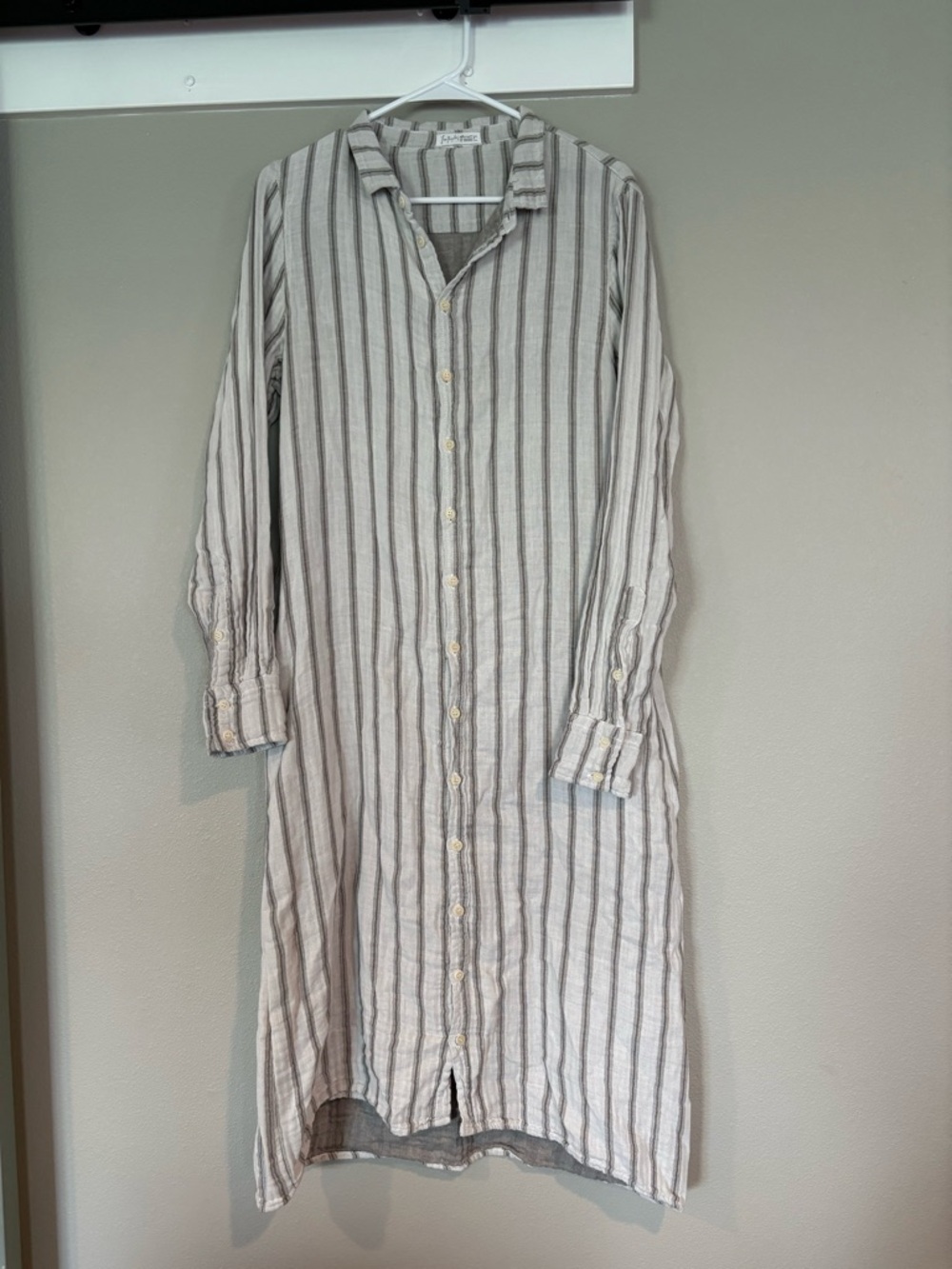 Free People CP Shades Maxi Shirt Dress- M